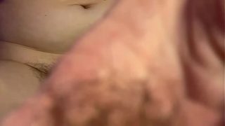 rare video hairypussyangel shave very hairy pussy bush and asshole with a razor, show doggy pussy and ass close up